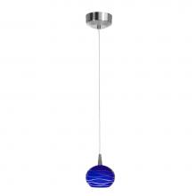 Access Lighting 72979LED-BS/BLULN - Tungsten LED Pendant With Sphere Etched Glass