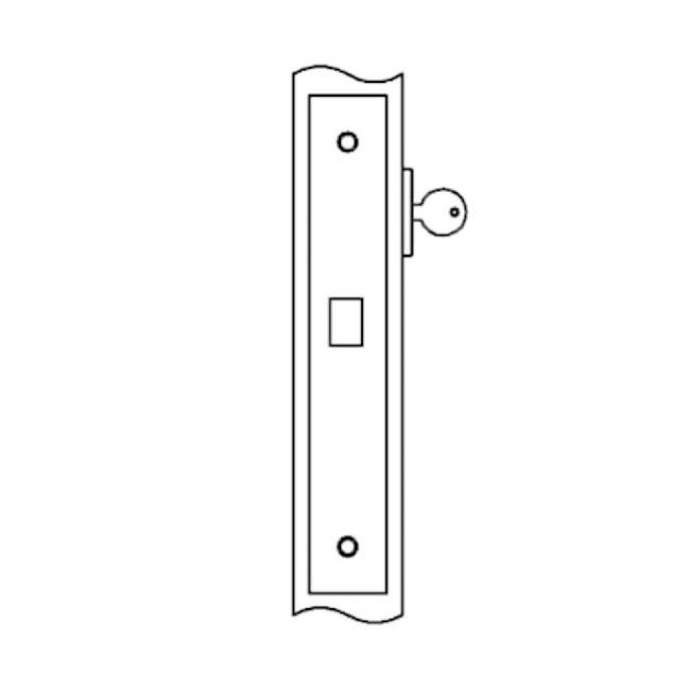 Deadlock for use with cylinder one side only (cylinder not included)