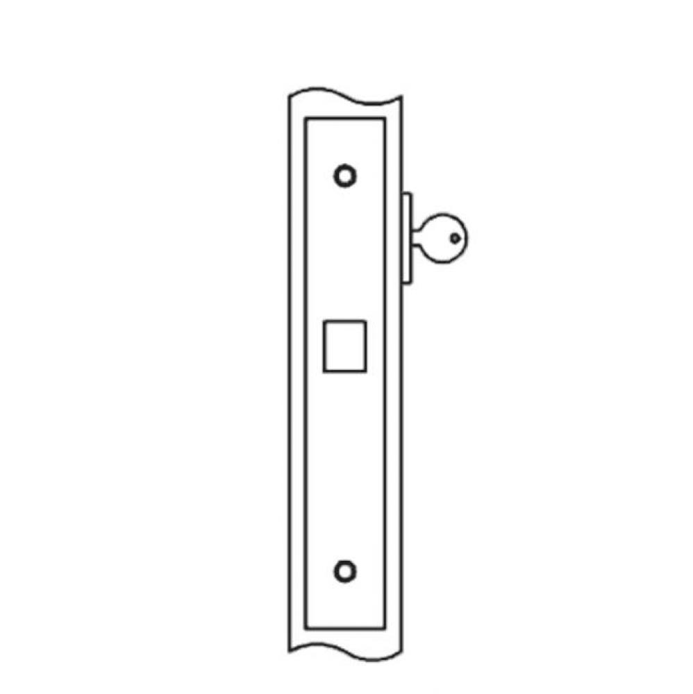 Deadlock for use with cylinder one side only (cylinder not included)