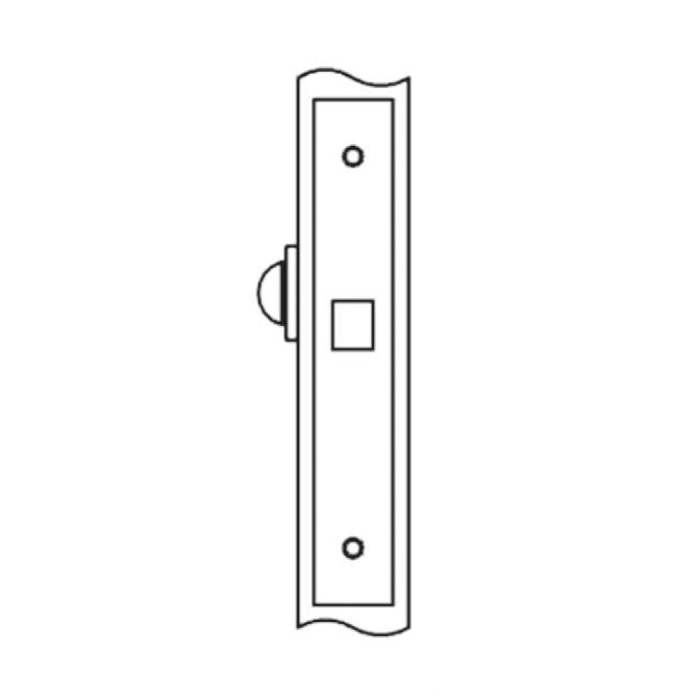 Deadlock for use with thumb turn one side, optional emergency release other side (thumb turn or em