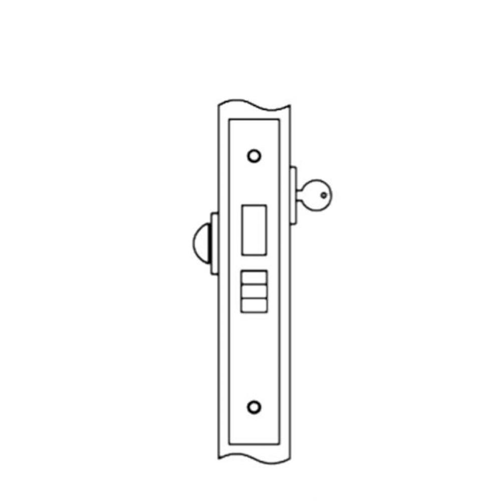 Roller Latch Lock for use with cylinder one side, thumb turn other side (cylinder and thumb turn n