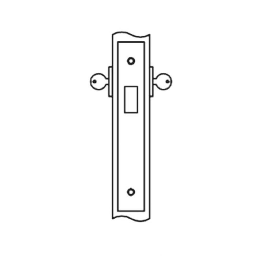 Deadlock for use with double cylinders (cylinders not included)