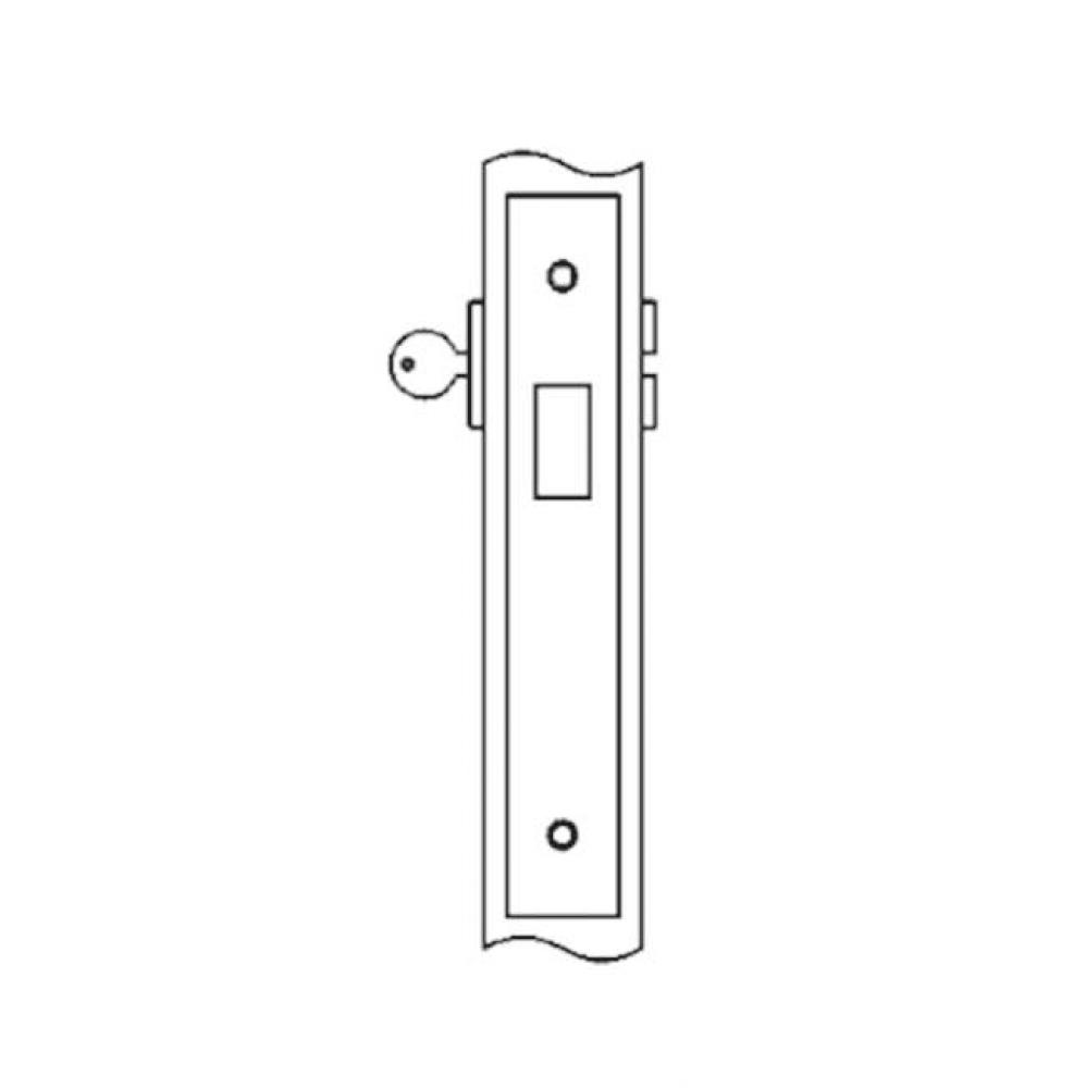 Deadlock for use with thumb turn one side, optional emergency release other side (thumb turn or em