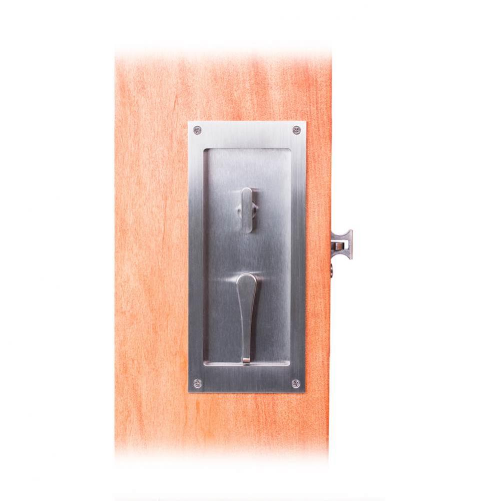 Dormitory/Entrance Lockset; includes: SL9124, SLFT-C flush pull with active lever, SLFT-T flush pu