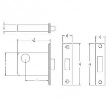 Accurate Lock And Hardware R-278.BN - R-278.BN Plumbing None