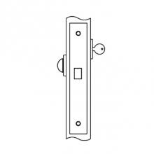 Accurate Lock And Hardware 8503.2.US26 - Deadlock for use with cylinder outside, thumb turn inside (cylinder and thumb turn not included)