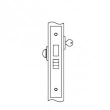 Accurate Lock And Hardware 8824RL.1.75.TN - Roller Latch Lock for use with cylinder one side, thumb turn other side (cylinder and thumb turn n