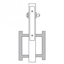 Accurate Lock And Hardware 9100BDL-3. 6.US26D - 9100Bdl Barn Door Hardware Sets ADA Trim