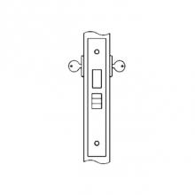 Accurate Lock And Hardware 9122RL.2.75.US19 - Roller Latch Lock for Double Cylinder (cylinders not included)