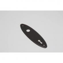Accurate Lock And Hardware 9O-K.TN - Ovalo Escutcheon with Bit Key Cutout (for use with 9524)