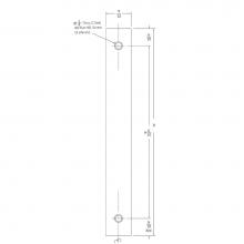 Accurate Lock And Hardware 2002JPP.FINISH.US14 - Jamb Protector Plate, 8'' x 1'' Scuff Plate to Oppose 2002CPDP or 2011PDP