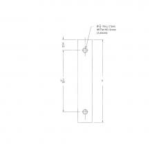 Accurate Lock And Hardware 2000JPP.FINISH.US19 - Jamb Protector Plate, 5'' x 1'' Scuff Plate to Oppose 2000 Edge Pull