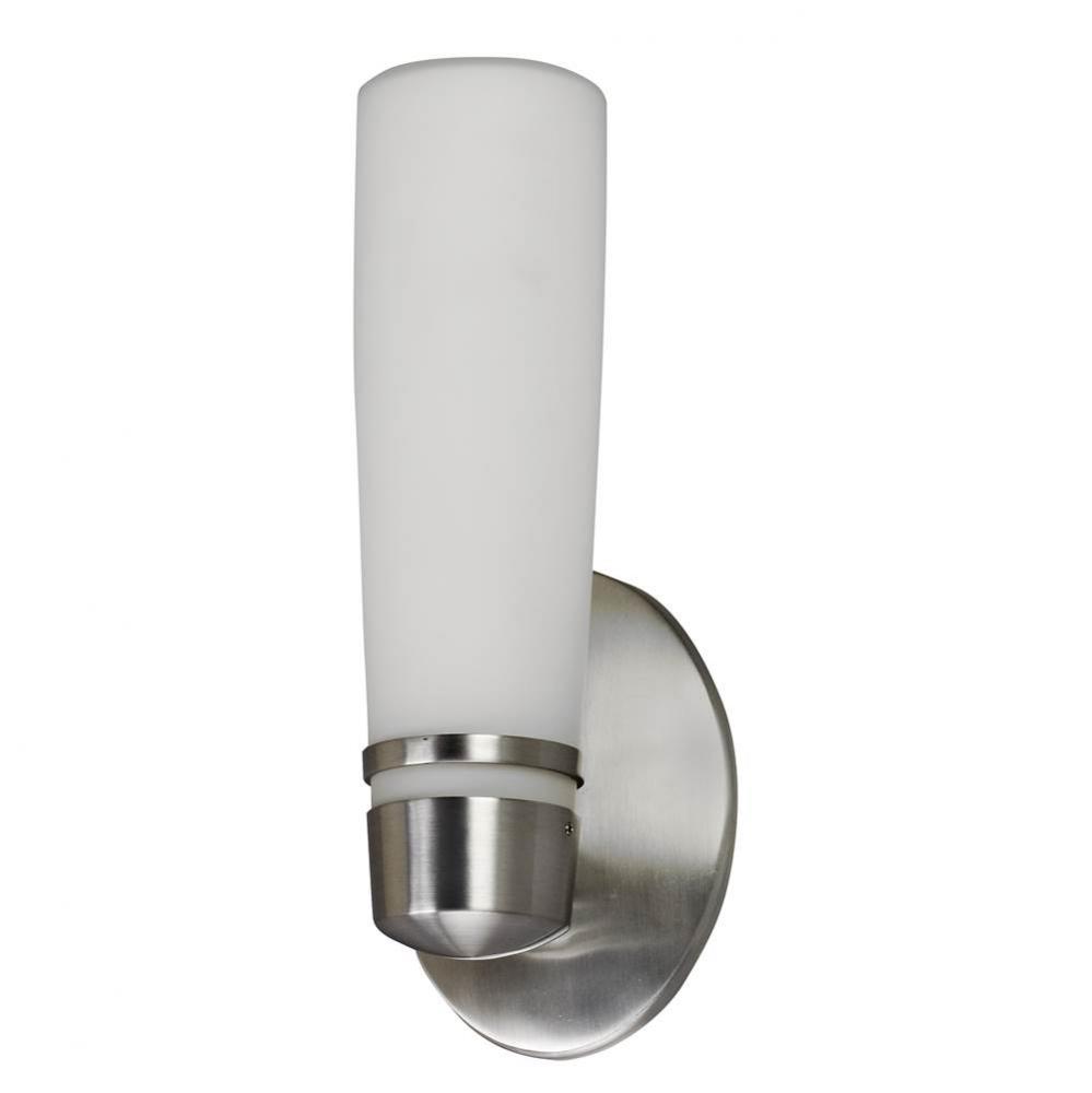 ARIA OUTDOOR SATIN NICKEL SCONCE 13W