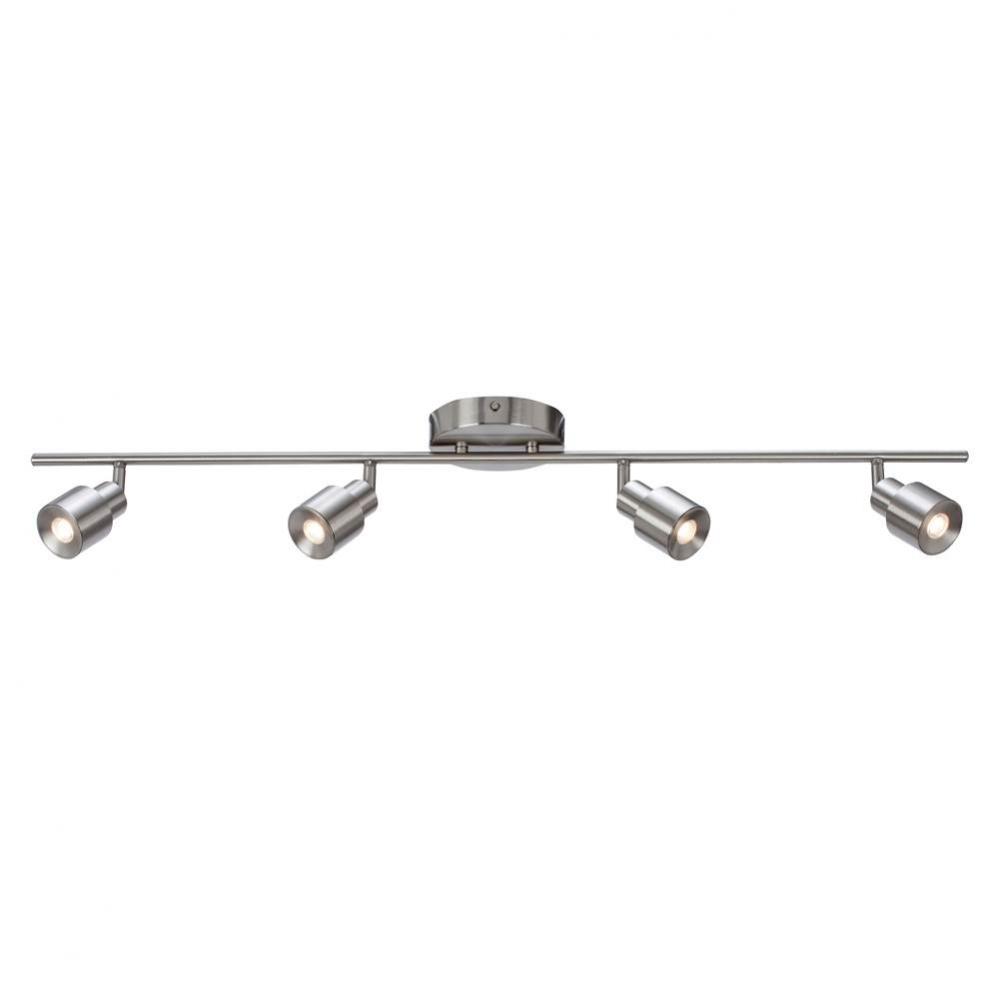 Chappelle Fixed Rail Ceiling Or Wall Mount 4 Heads Swivel And Pivot 120V Triac