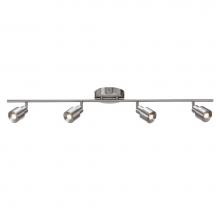 AFX Lighting CHRF4400L30SN - Chappelle Fixed Rail Ceiling Or Wall Mount 4 Heads Swivel And Pivot 120V Triac