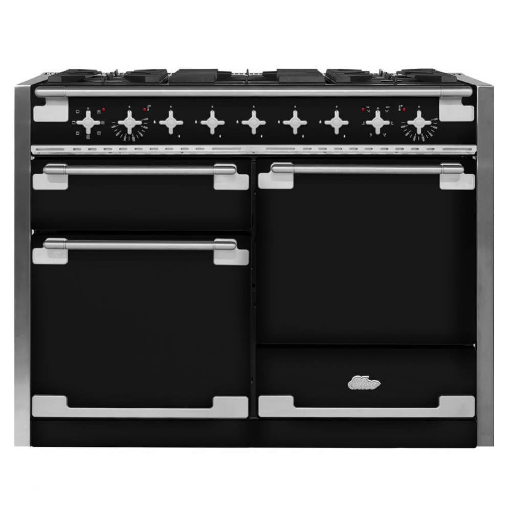 48'' Elise Dual Fuel 3-Oven Range - Gloss Black