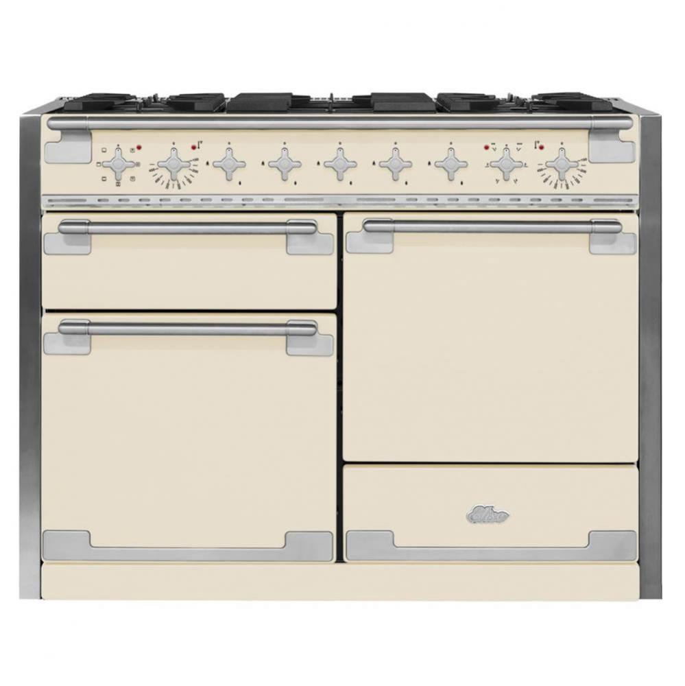 48'' Elise Dual Fuel 3-Oven Range - Ivory