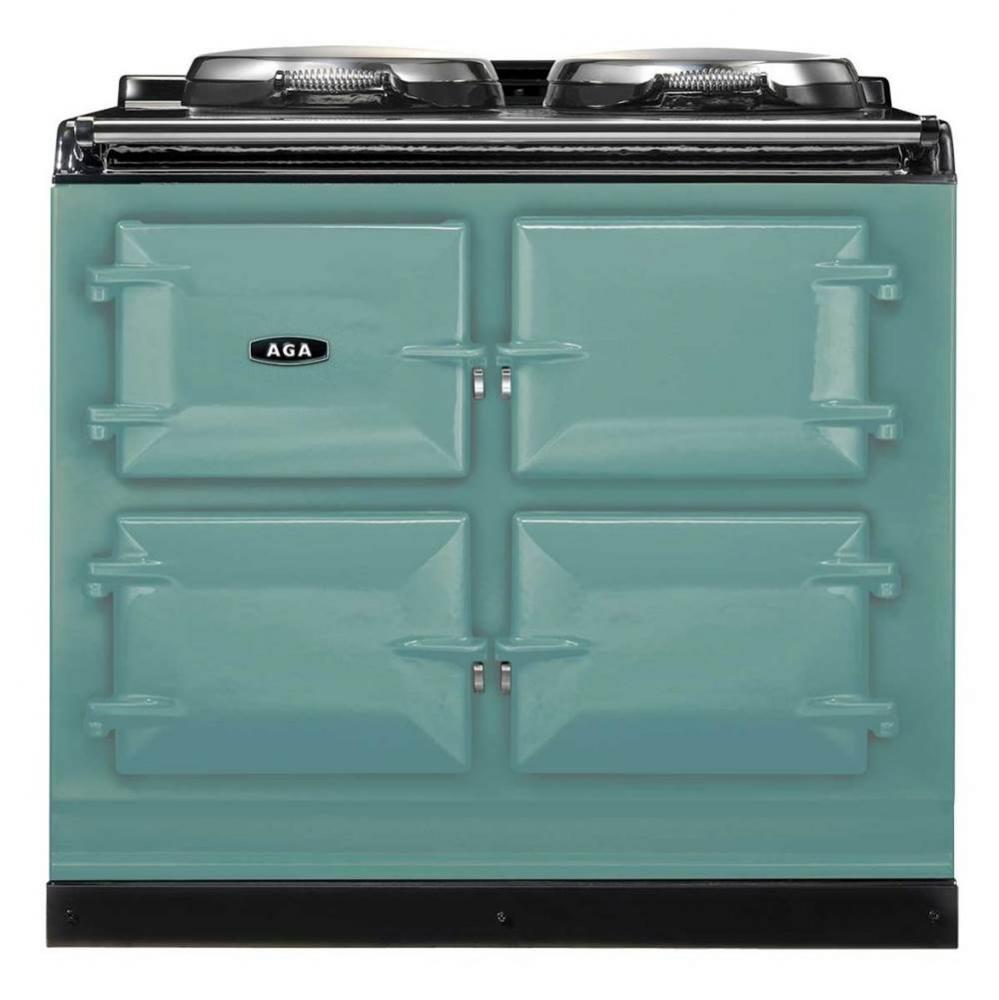 Total Control Cast Iron 3-Oven Electric Range - Pistachio