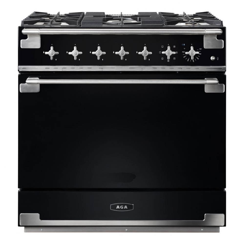 36'' Elise Dual Fuel Range - Matte Black