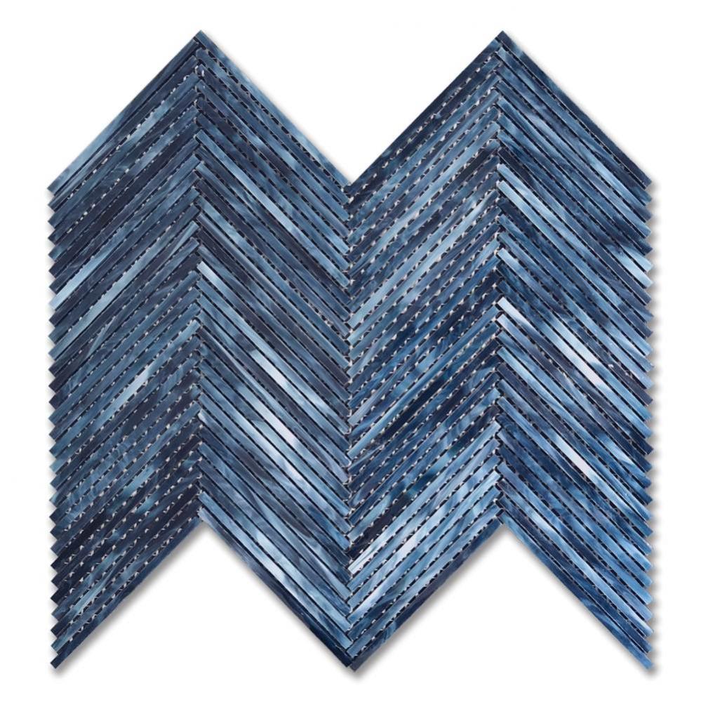 Beacon Ikat Sapphire (G) Art Glass