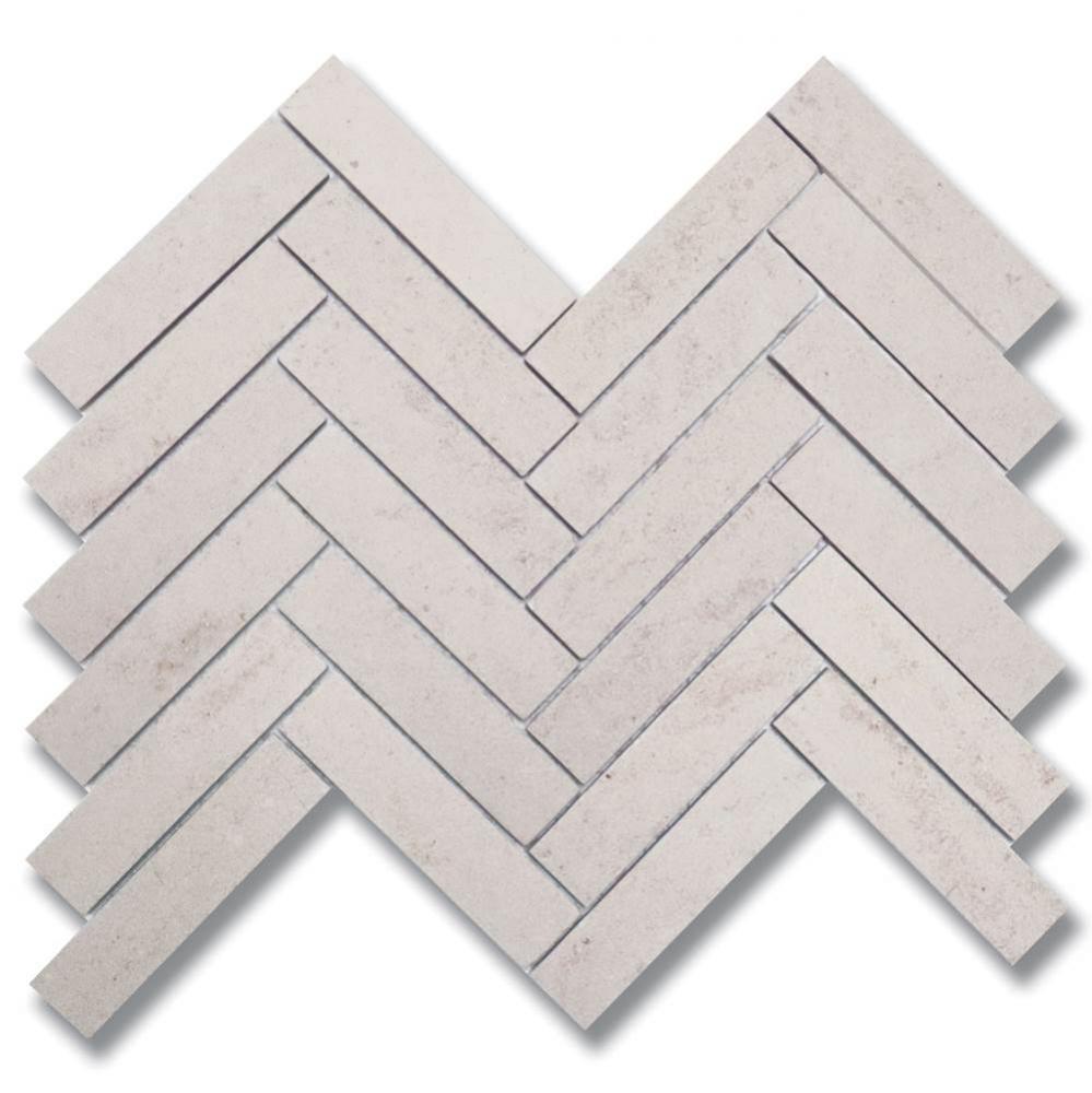 1'' x 4'' Herringbone White Sand (H)