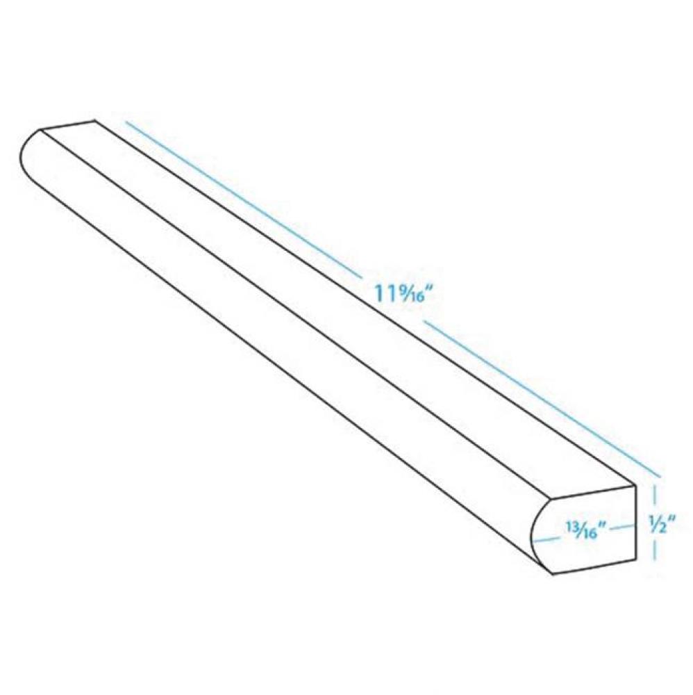 12'' Narrow Liner Carrara (P)