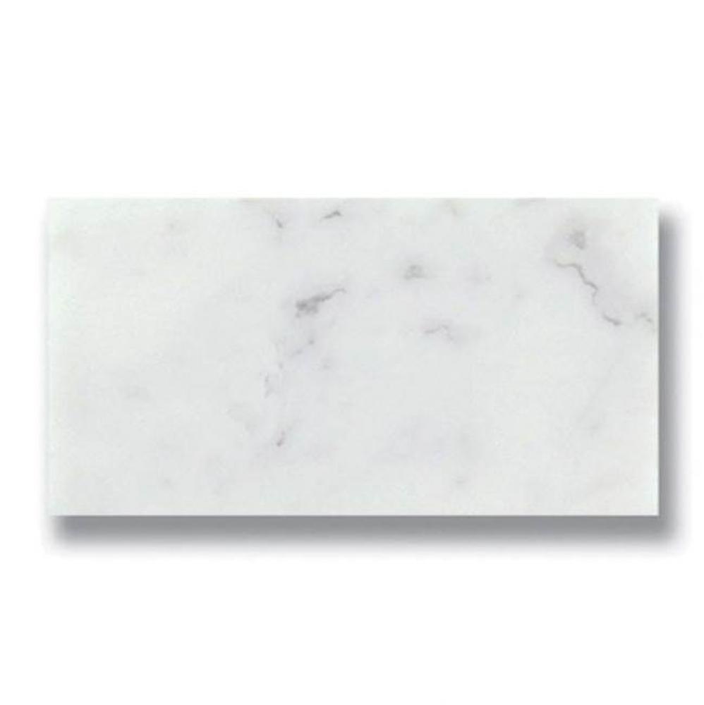 3'' x 6'' Carrara (P) Straight Edge