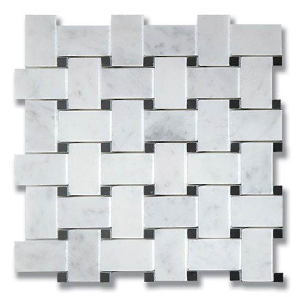 Basket Weave Carrara (P) w/ Tulip Black (P)