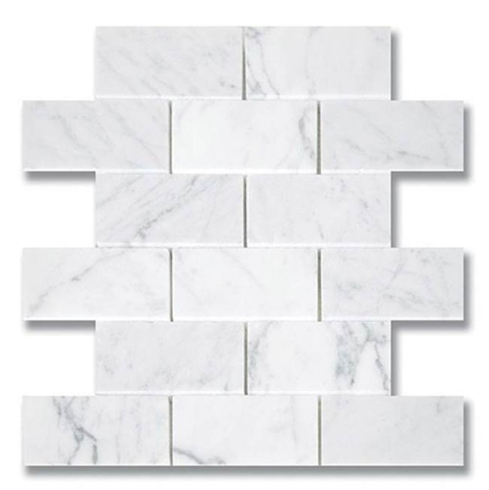 2'' x 4'' Brick Carrara (H)