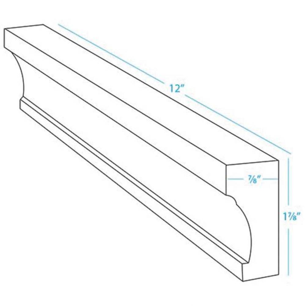 12'' Contemporary Rail White Haze (H)