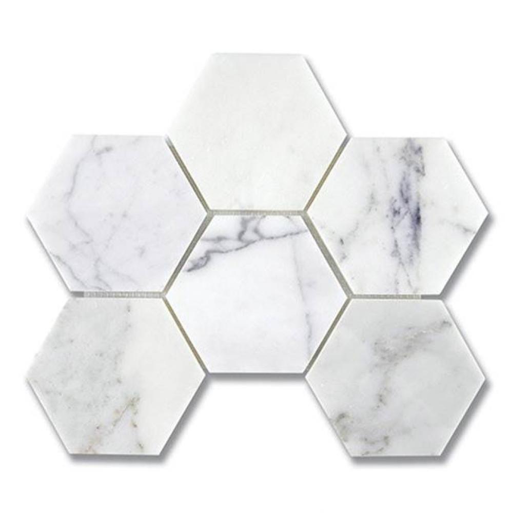 Hexagon 3-7/8 Calacatta (P)