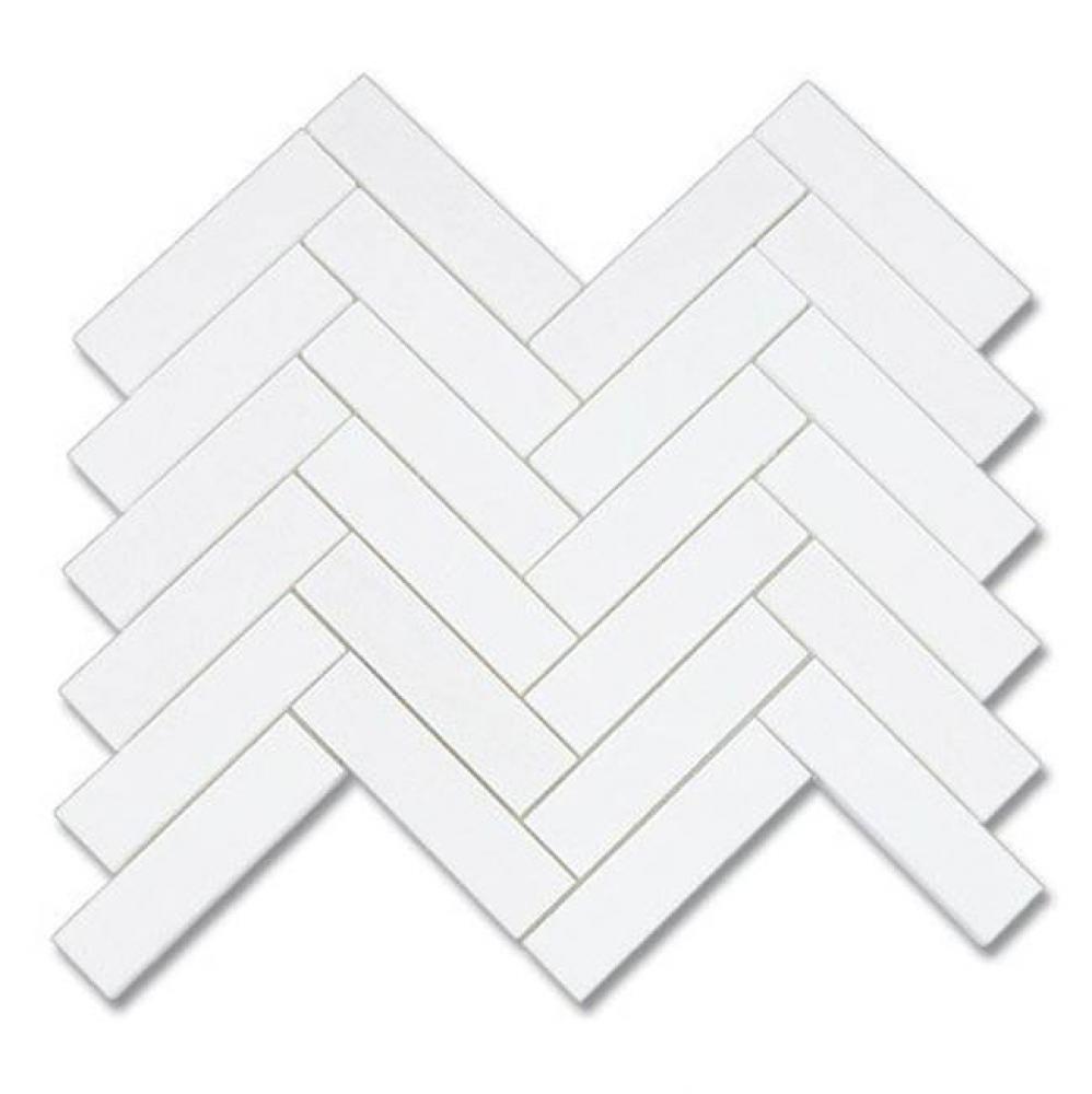 1'' x 4'' Herringbone Thassos (P)