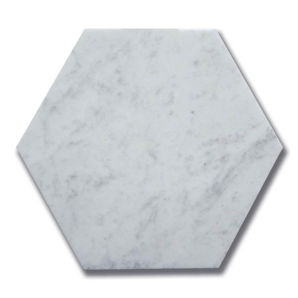 8'' Hexagon Carrara Bella (H)