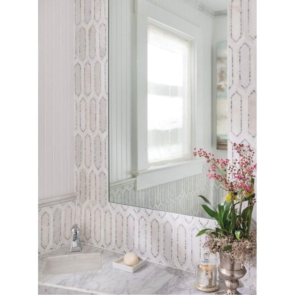 Allure Radiance Carrara Bella (H) with Pearl Gray (P)