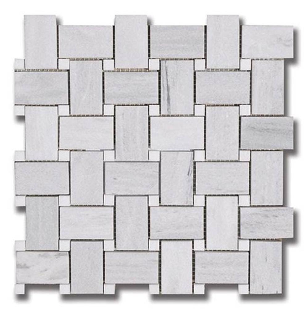 Basket Weave Ash Gray (P) w/ Thassos (P)