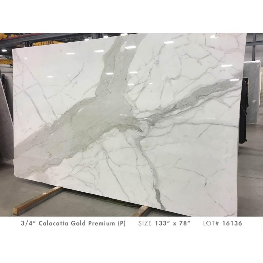 Calacatta Gold Premium (P) 3/4'' Slab