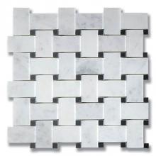 AKDO MB1130-BASIP1 - Basket Weave Carrara (P) w/ Tulip Black (P)