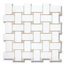 AKDO MB1232-BASIP2 - Basket Weave Thassos (P) w/ Bursa Beige (P)