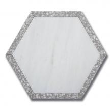 AKDO MB1604-HEX8H1 - Next Hex Carrara Bella (H) w/ Gray Terrazzo