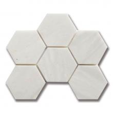 AKDO MB1741-HEX3H0 - Hexagon 3-7/8 White Haze (H)