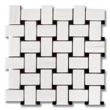 AKDO MB1796-BASIH0 - Basket Weave Dolomite (H) w/ Tulip Black (P)