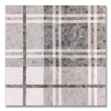 AKDO MB1809-BLMLH0 - Balmoral Plaid Ash Gray, Tiger Skin, Thassos (H)