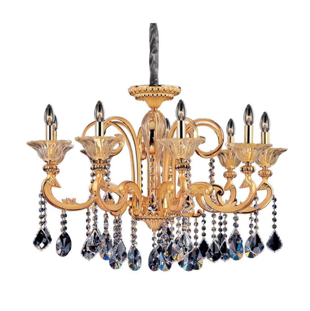 Legrenzi 9 Light Chandelier W/Antique Silver