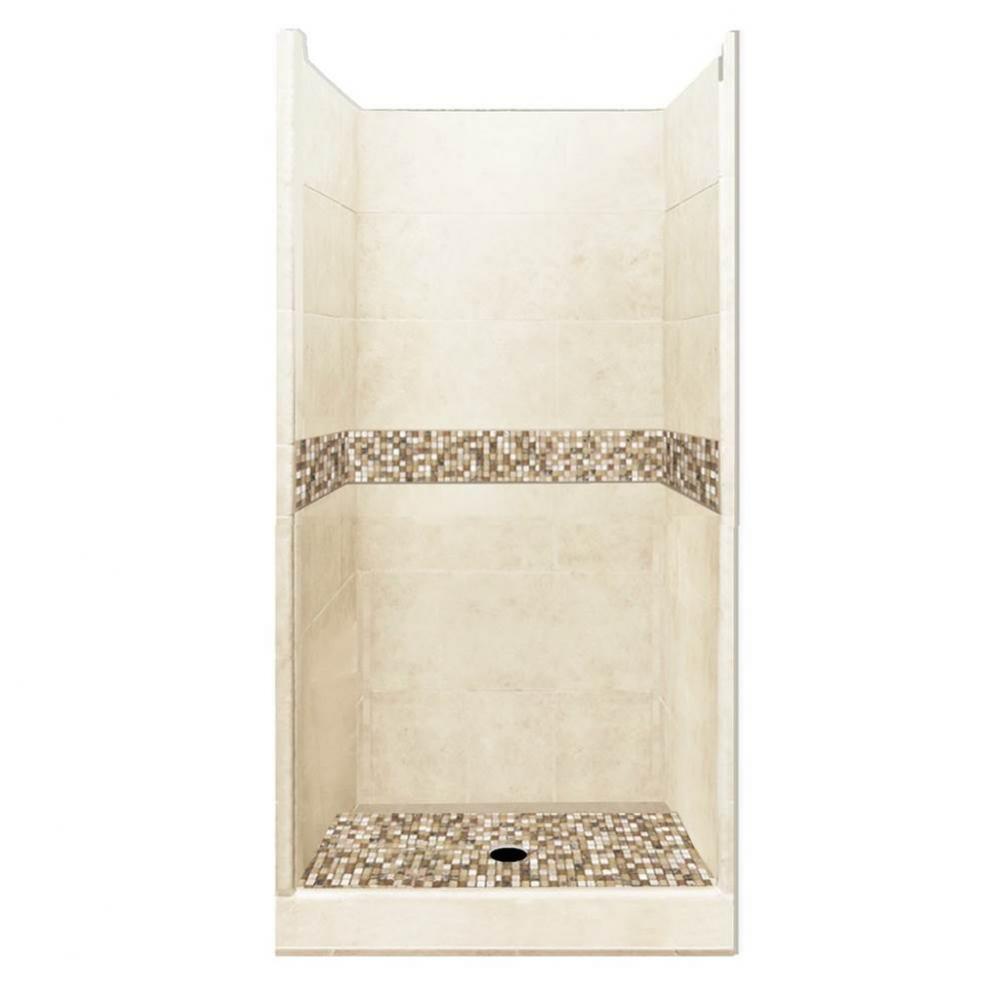 54 x 36 x 80 Roma Basic Alcove Shower Kit in Desert Sand with No Finish