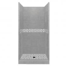 American Bath Factory AB-4236WD-CD - 42 x 36 x 80 Del Mar Basic Alcove Shower Kit in Wet Cement with No Finish