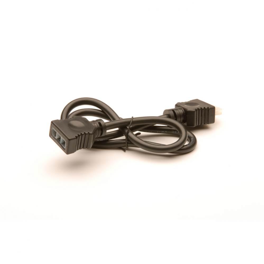 PRIORI Black 24-Inch Extension Cable for T2 Under Cabinet