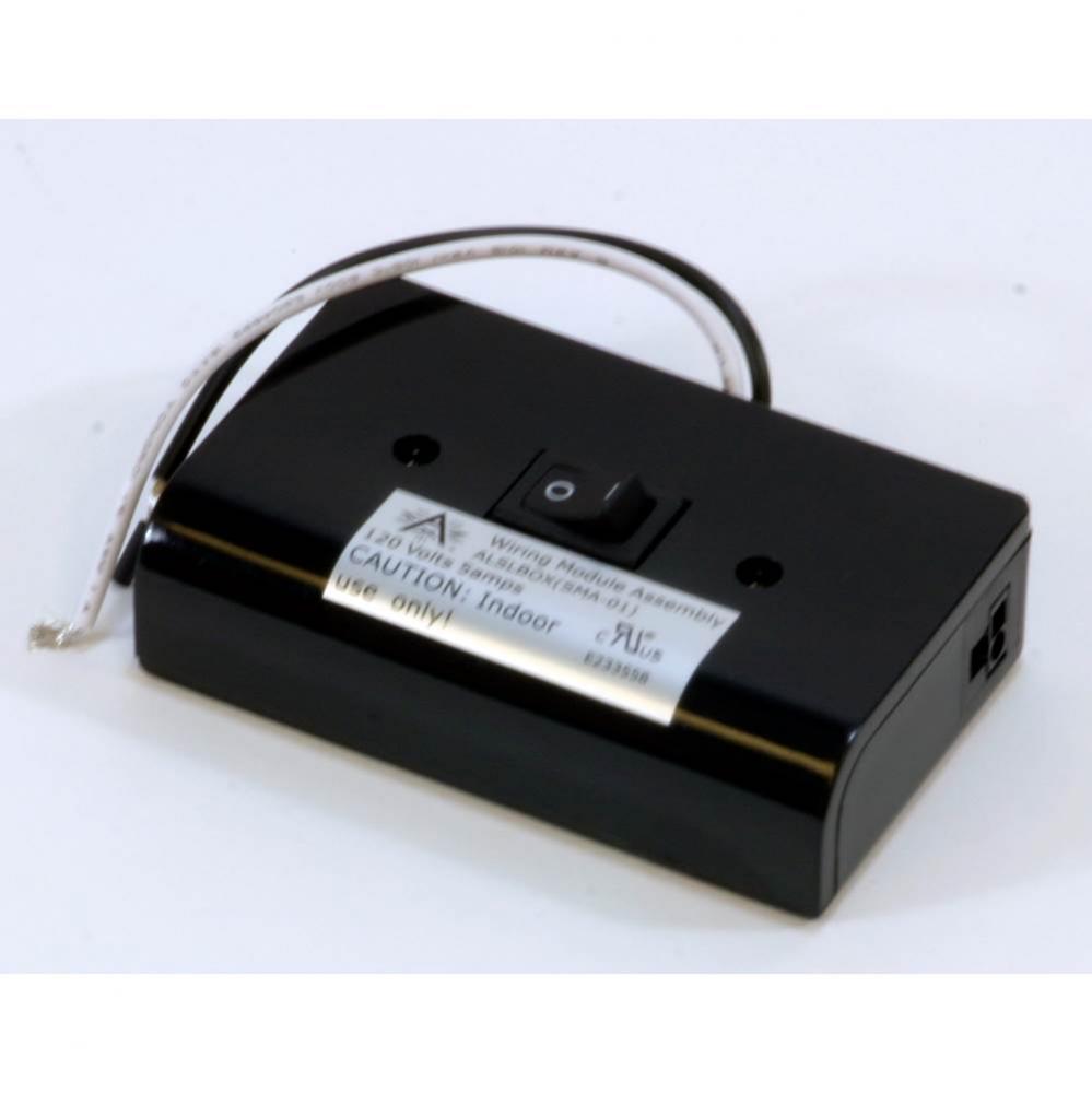 Xenon 120 Volt Puck Slim-Line Hardwire Box, Two Molex Outlets, On/Off Switch,