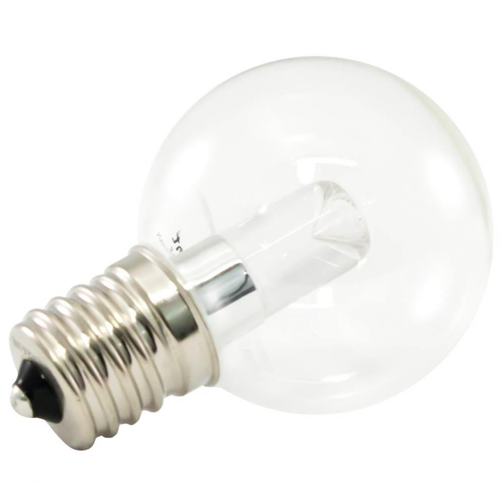 Premium Grade LED Lamp Intermediate Globe, Intermediate base, White (5500K) with Clear Glass, wet