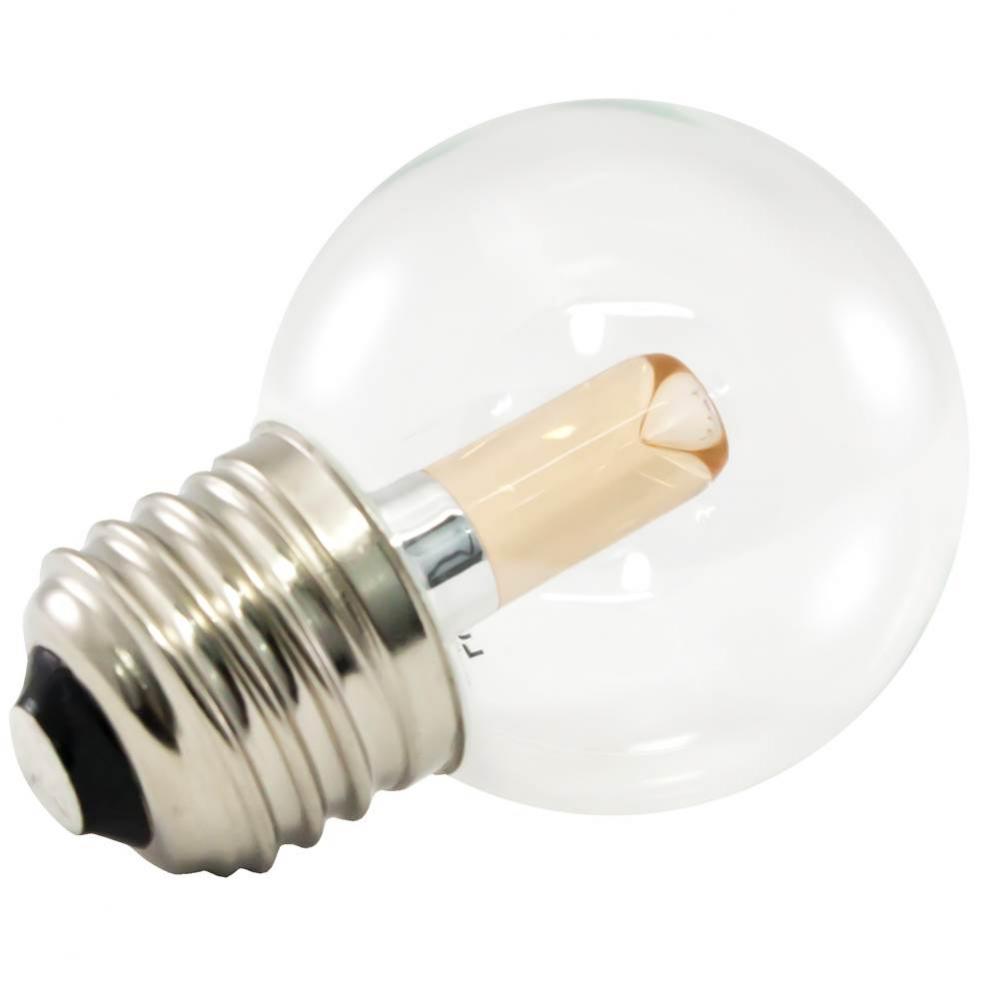 Premium Grade LED Lamp Large Globe, Standard Medium base, Ultra Warm White (2400K) with Clear