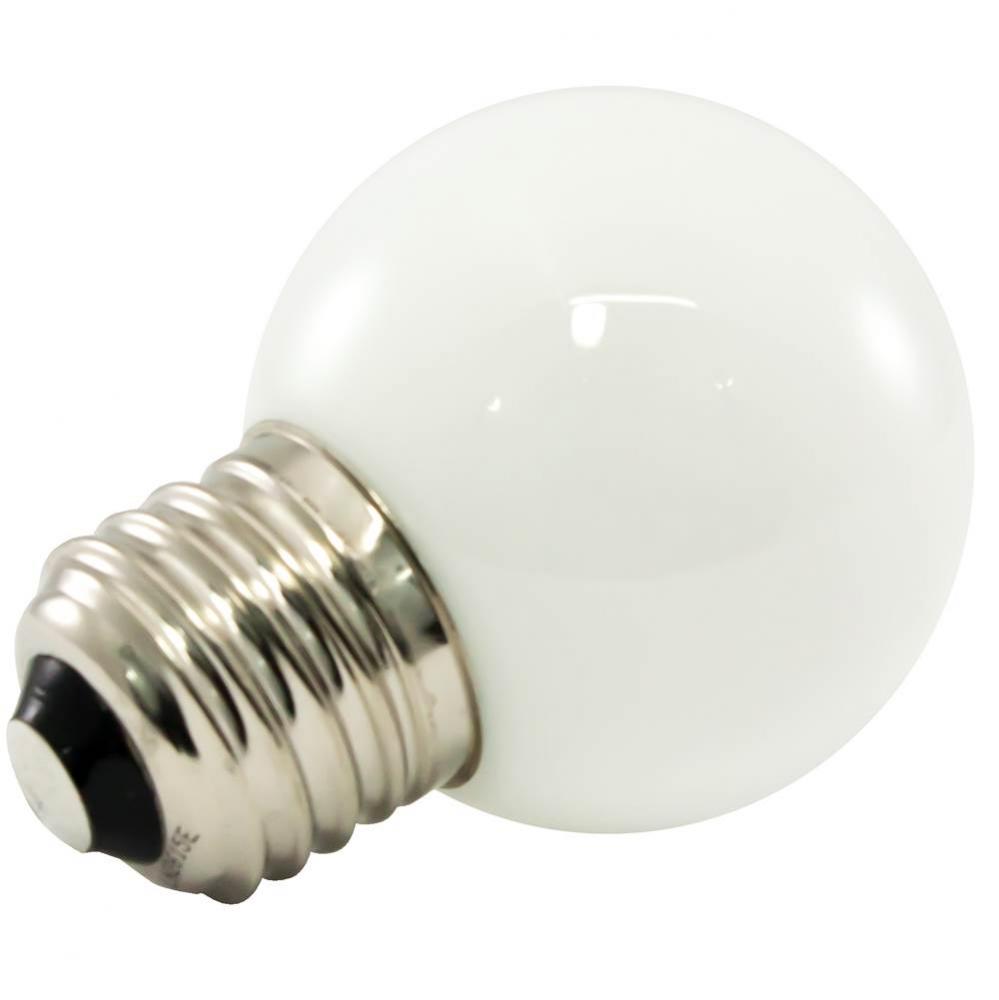 Premium Grade LED Lamp Large Globe, Standard Medium base, Frosted Warm White Glass, wet location